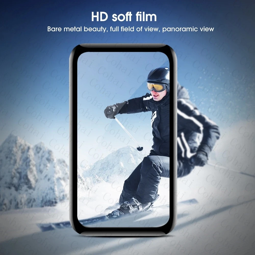 Kaca lembut untuk jam tangan Huawei Fit 2 Smartwatch pelindung layar Film pelindung untuk Huawei Bnad 8 6 7 Pro Honor Band 6 tali penutup