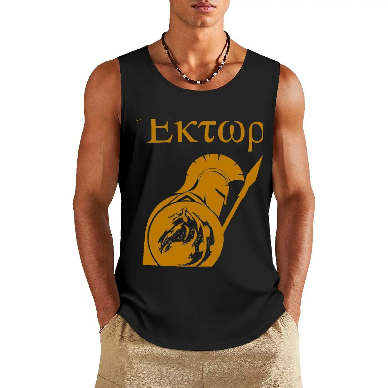 Hector of Troy Tank Top Gym T-shirts for men sleeveless best selling products male top