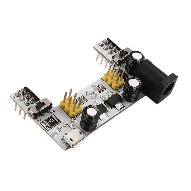 DC 7-12V MB102 Mini Micro USB Interface Breadboard Power Supply Module MB-102 Module For Arduino DIY Kit White 2 Channel Board