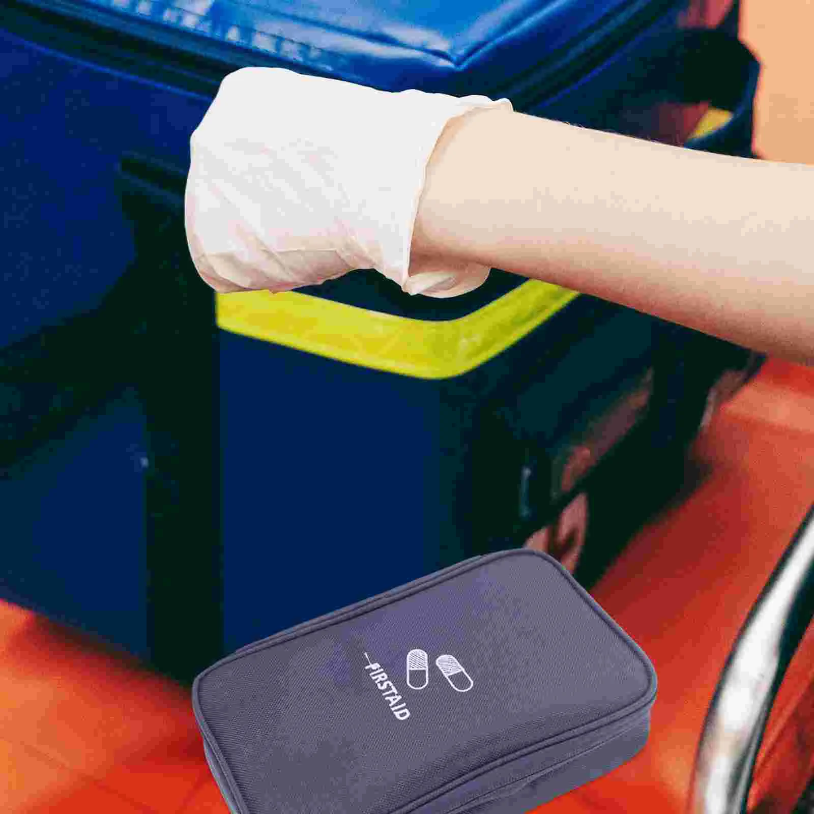 مجموعة الإسعافات الأولية حقيبة طبية فارغة الطب المنزلي السفر المشي لمسافات طويلة التمريض الحقيبة القدم