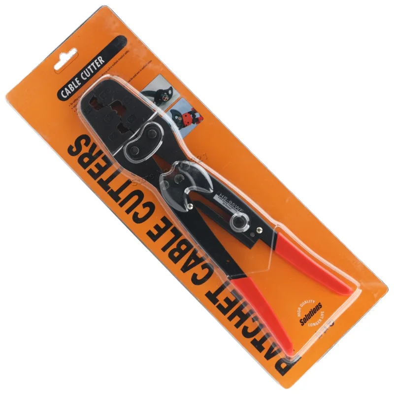 on-Insulated Terminals Crimping Pliers HS-50WF Tube Bootlace Cable Connectors Ferrules Crimper rachet crimping pliers