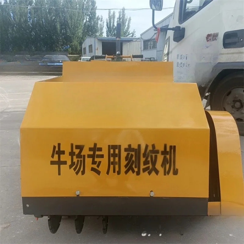 Cattle farm anti-skid engraving machine, farm ground grooving machine, automatic walking cowshed grooving machine trapezoidal