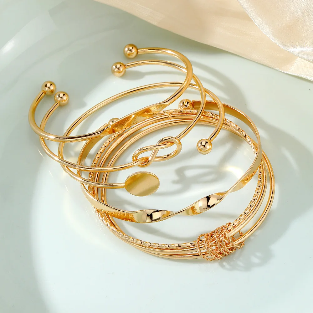 Punk Trendy Multilayer Bracelets for Female Elegant Delicate Twist Sparkling Adjustable Bangles Jewelry Couples Gifts image 3