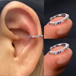 2 PCS/Bag Simple Earcuff Clip on Earrings for Girl CZ Ear Cuff Non Pierced Earring No Without Hole Women Cartilage Earrings