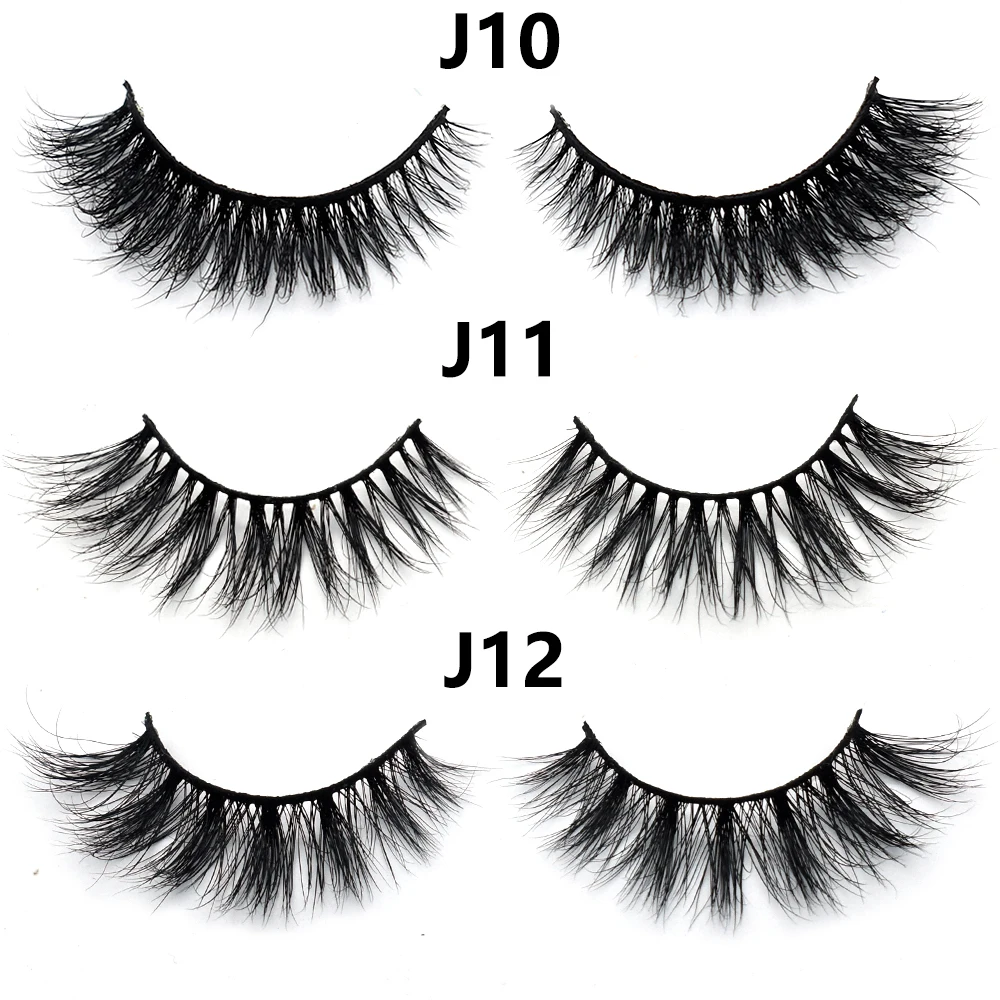 FOXESJI 3D Nerz-Wimpern Flauschige Hochvolumige Wimpernverlängerung Natürliche Zarte Volle Nerz-Kunstwimpern Großpackung Wimpern-Make-up – Detail 10