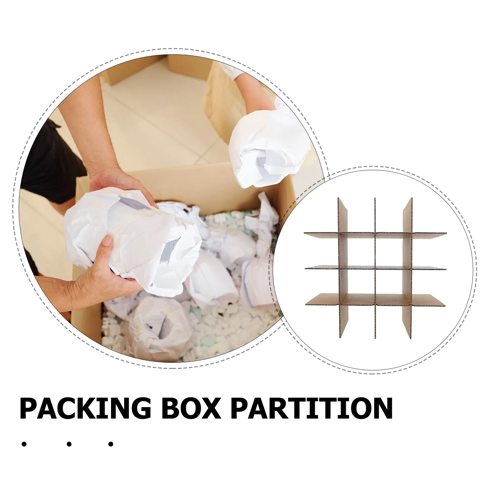 6 pcs Shipping Packaging Packing Moving Box Paper Halloween Christmas New Year Corrugated Cardboard Insert Stemware
