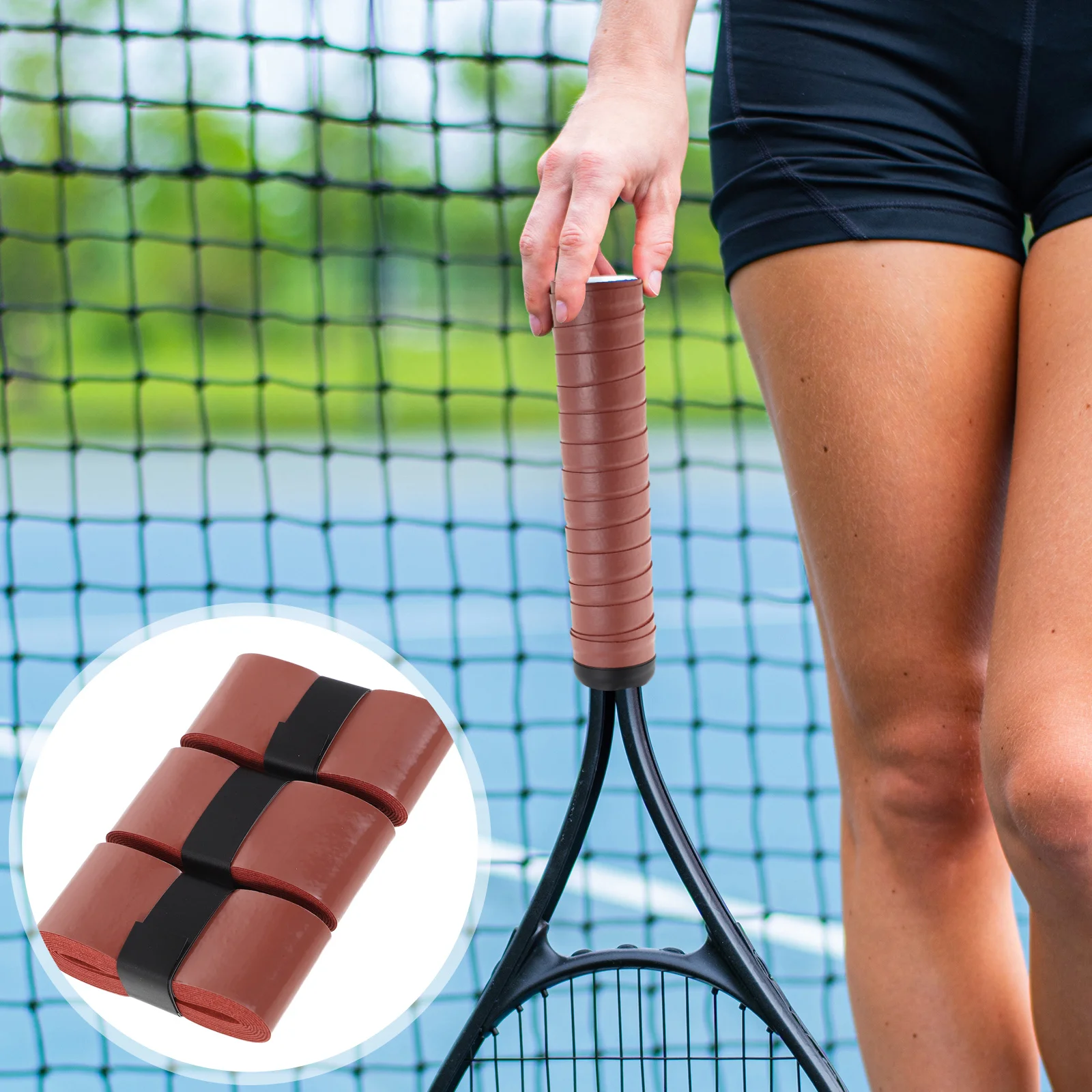 

3Pcs PU Anti-Slip Racket Grip Tape for Badminton and Tennis Super Absorbent Comfortable Sweat Absorbing Badminton Wrap