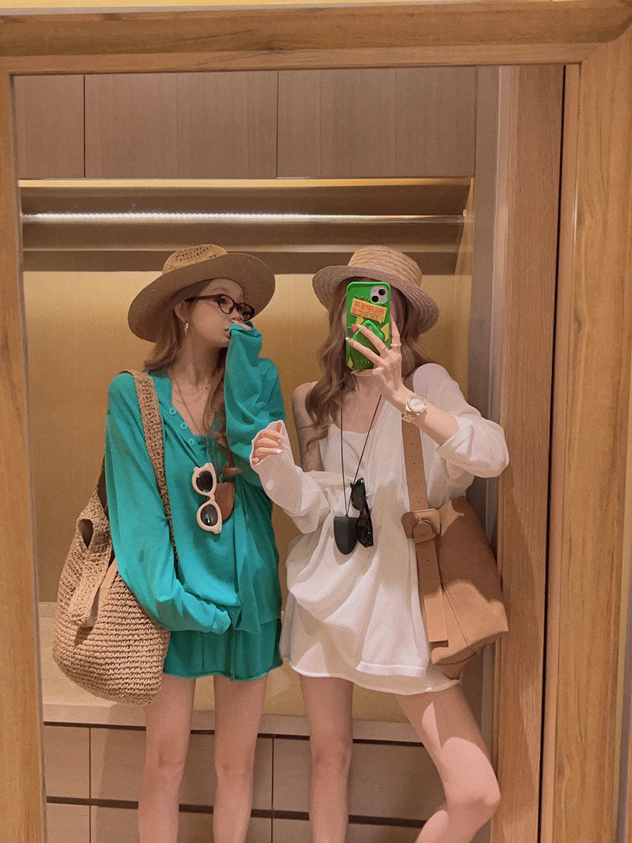 

Крутой комплект футболок Yukiss! Льняной топ, жилет, юбка, брюки, кардиган для повседневной носки, удлиненный, стандартной длины, с открытыми рукавами