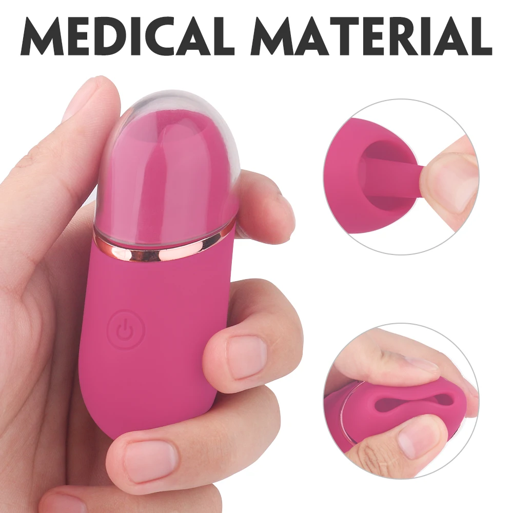 New TechnologyClit Vibrator Clitoral Sucking Tongue Licking Clitoris Stimulation Mini Toy 9 Powerful Vibration Modes Sex Toys