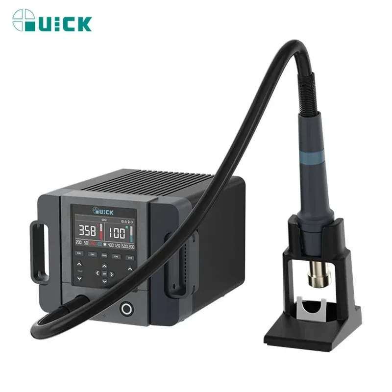 QUICK 861 Pro Hot Air Desoldering Station High Power 1300W Auto High Air Volume Cooling Hibernation FOR IC Chip Welding Repair