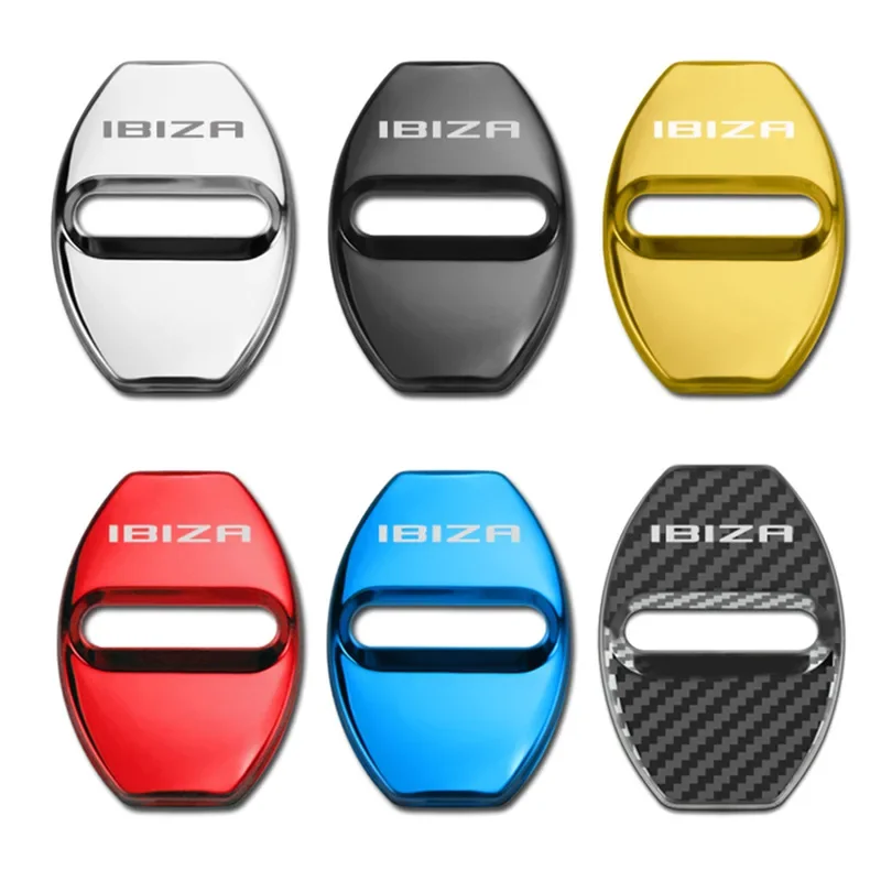 4pcs Car Door Lock Cover for Seat Ibiza Leon Cupra 6j 6f 6k2 fr 5f mk1 mk2 mk3 mk4 Sticker Accessory