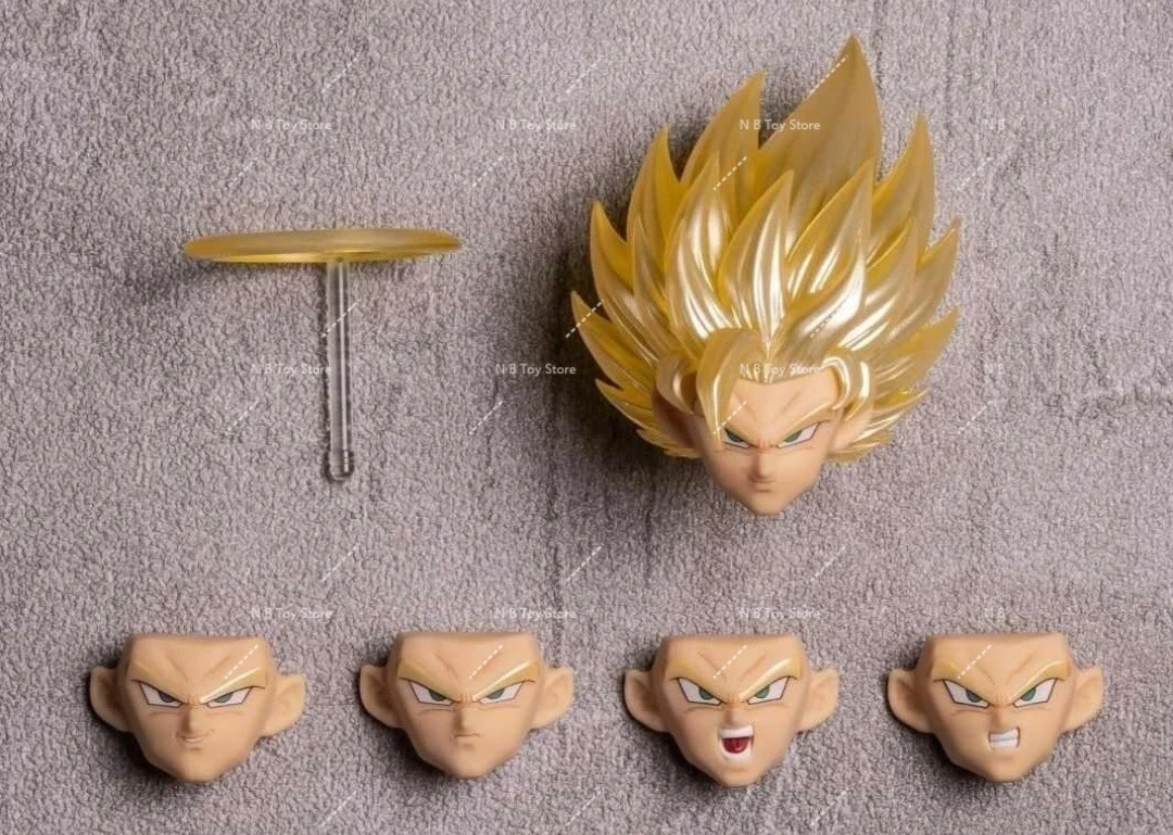 In Stock DKO TOYS Dragon Ball Z SHF SSJ2 Super Saiyan 2 Son Goku Broly Heads Accessories Headsculpt Anime Action Figure Gift PVC