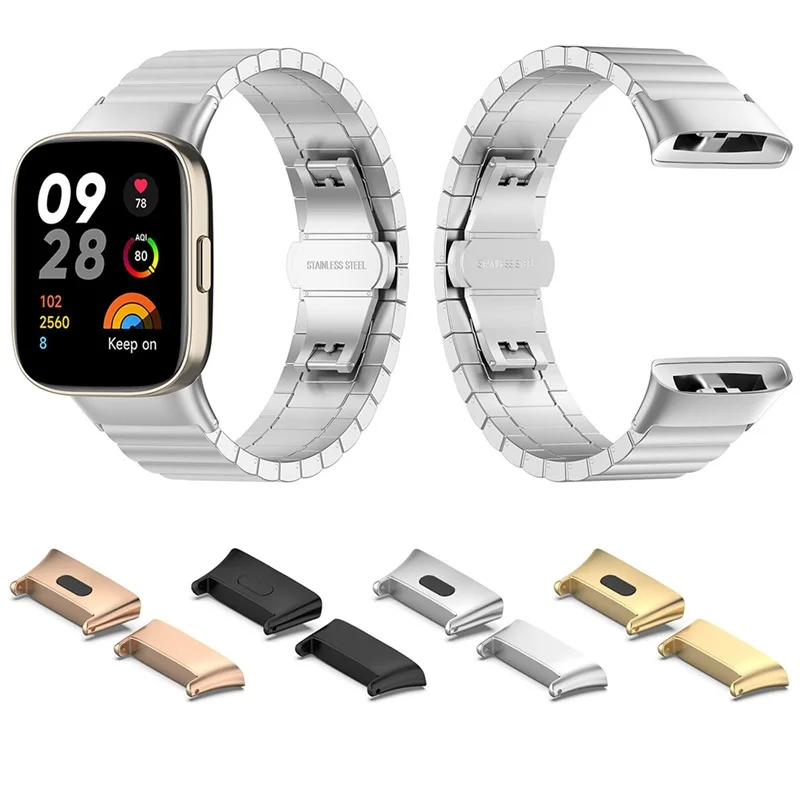 20mm Watch Strap Wristband Metal Connector Head For Redmi Watch3 Mi Watch Lite3 SmartWatch Metal Protective Frame Accessories