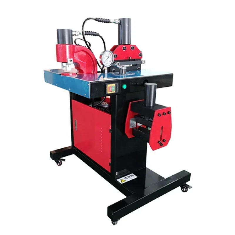 cooper cutting crimping and bending equipment portable busbar machine universal wheel