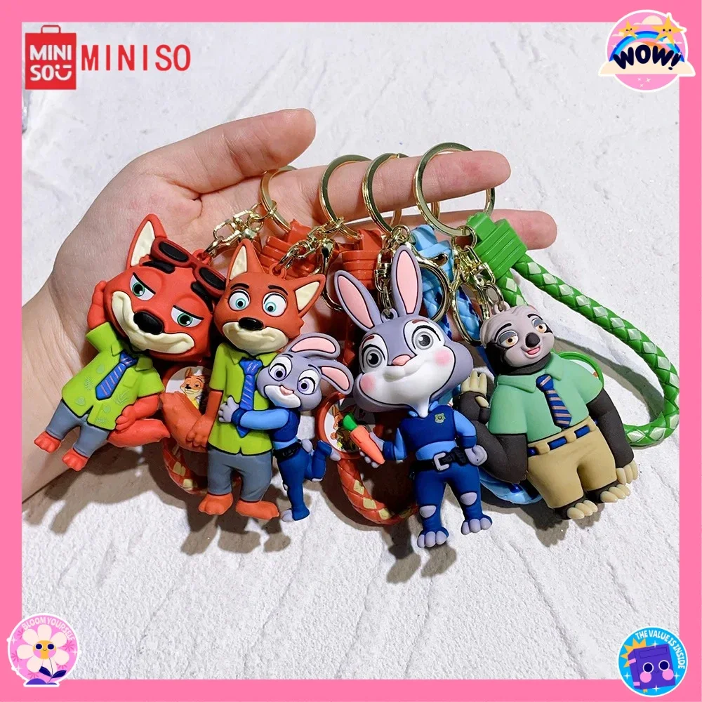 *#*#*MINASO Zoo Key/chain Judy Rabbit Fox Sloth Cartoon Pendant Love Gift Accessories for Couples and Fans