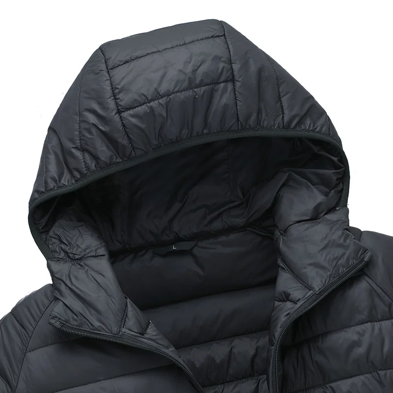 Imagem -02 - Inverno Quente Caminhadas ao ar Livre Camping Down Jacket Homens Casual Slim Ultra Light Fluffy Parkas Coats à Prova de Vento Escalada Roupas de Esqui