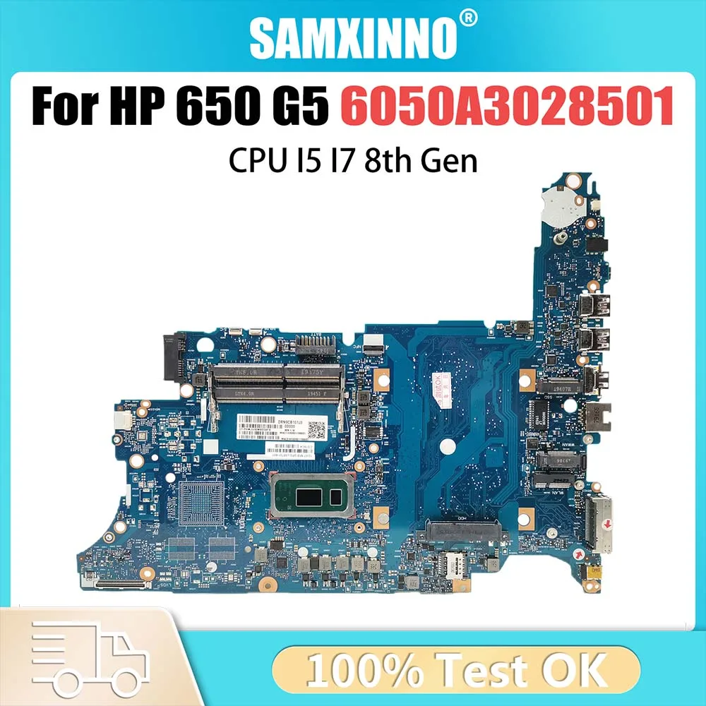 Notebook Mainboard For HP Probook 650 G5 L58734-601 L58731-601 L58735 Laptop Motherboard CPU I5 8th Gen 6050A3028501 Systemboard