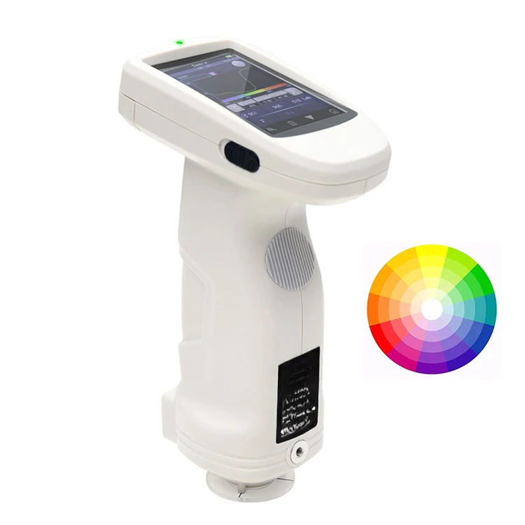 Portable spectrophotometer colorimeter measures the surface color of products