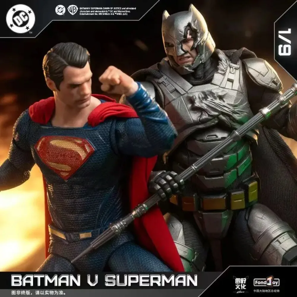 Pre-sale NEW Original DC Fondjoy BVS Armored Batman Battle Damaged Superman Figure Set 1/9 Batman v Superman：Dawn of Justice view 2