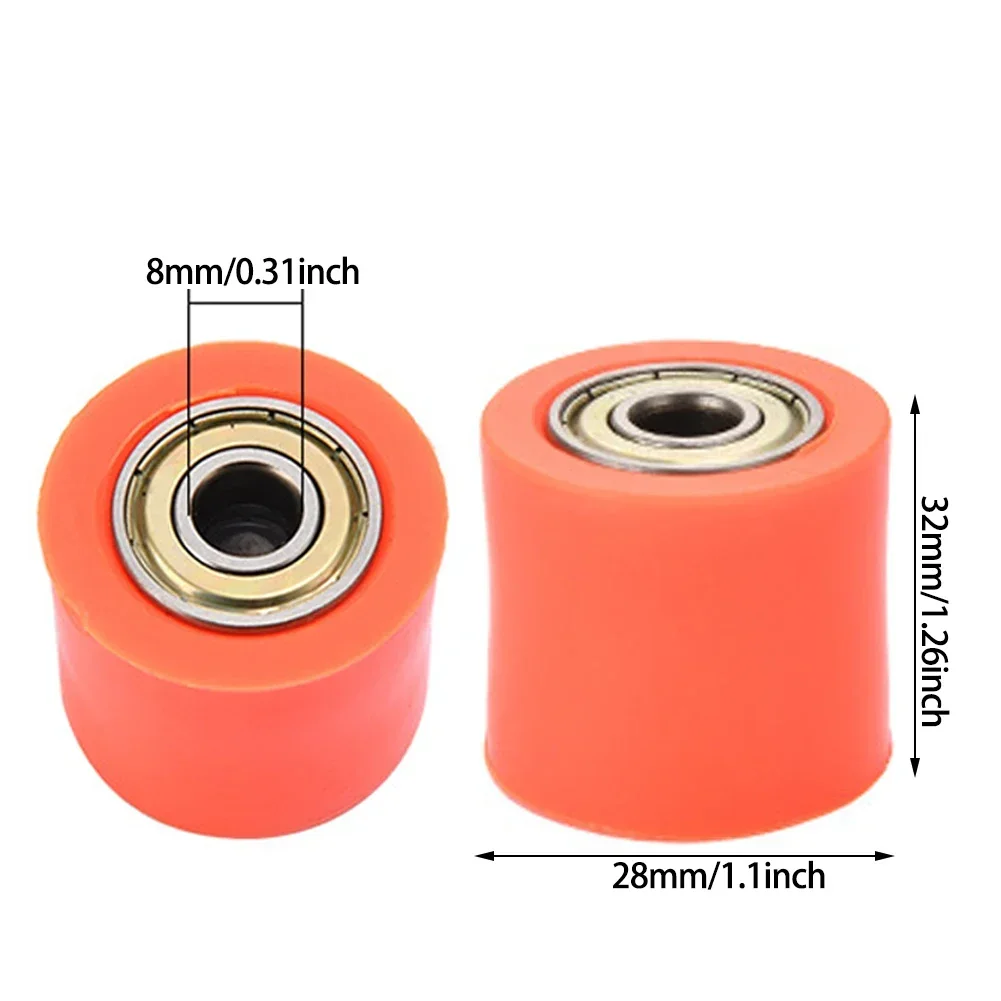 CENJITION 8mm Motorcycle Chain Guide Roller Pulley Tensioner Wheel for Motocross Dirt Bike Pit Pro XR CR CRF 125 250 450 Motorbi image 6