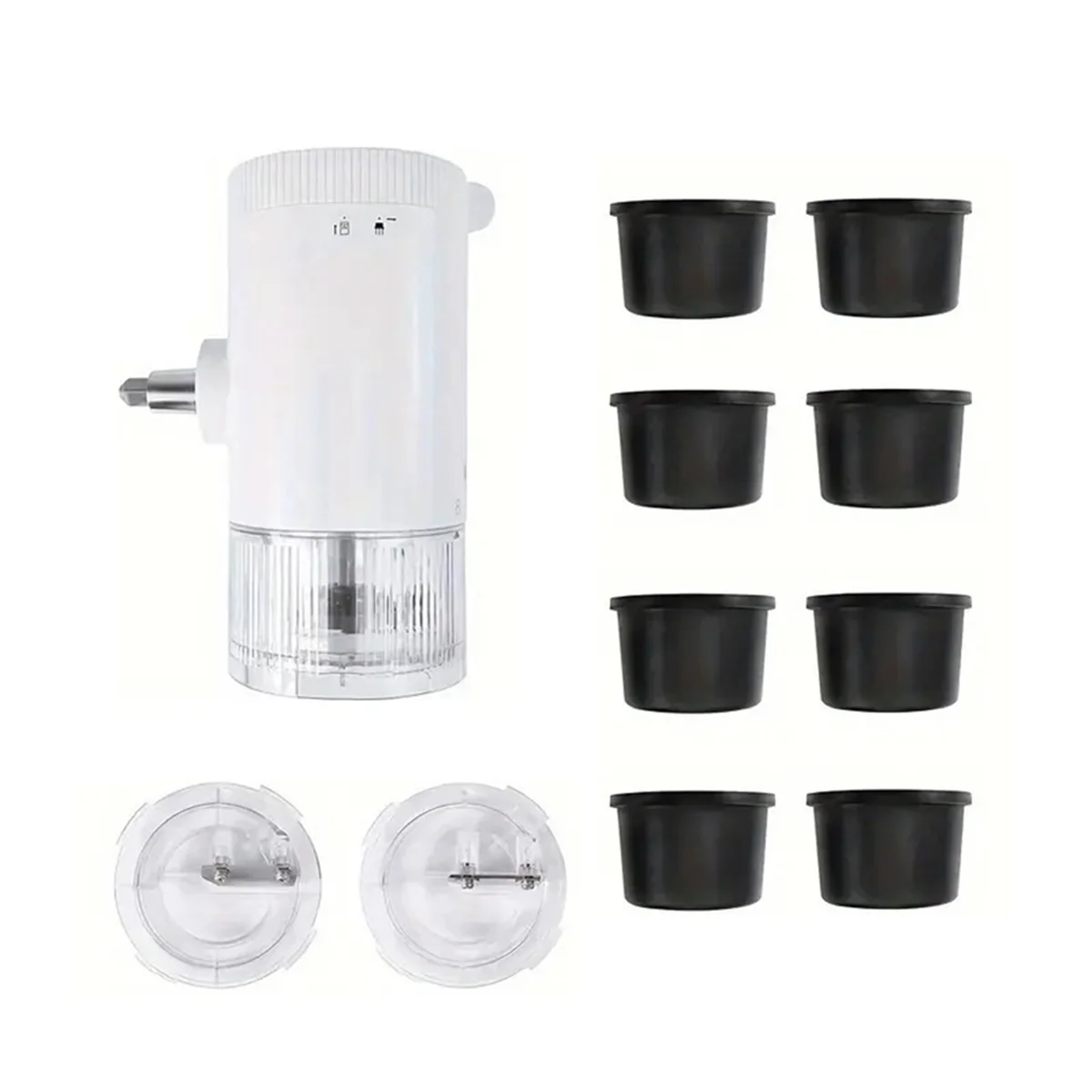 Shaved Ice Attachment for KitchenAid Stand Mixer, Snow Cone Machine with 8 Ice-Cube Mold with Lid, Fine and Coarse Blade