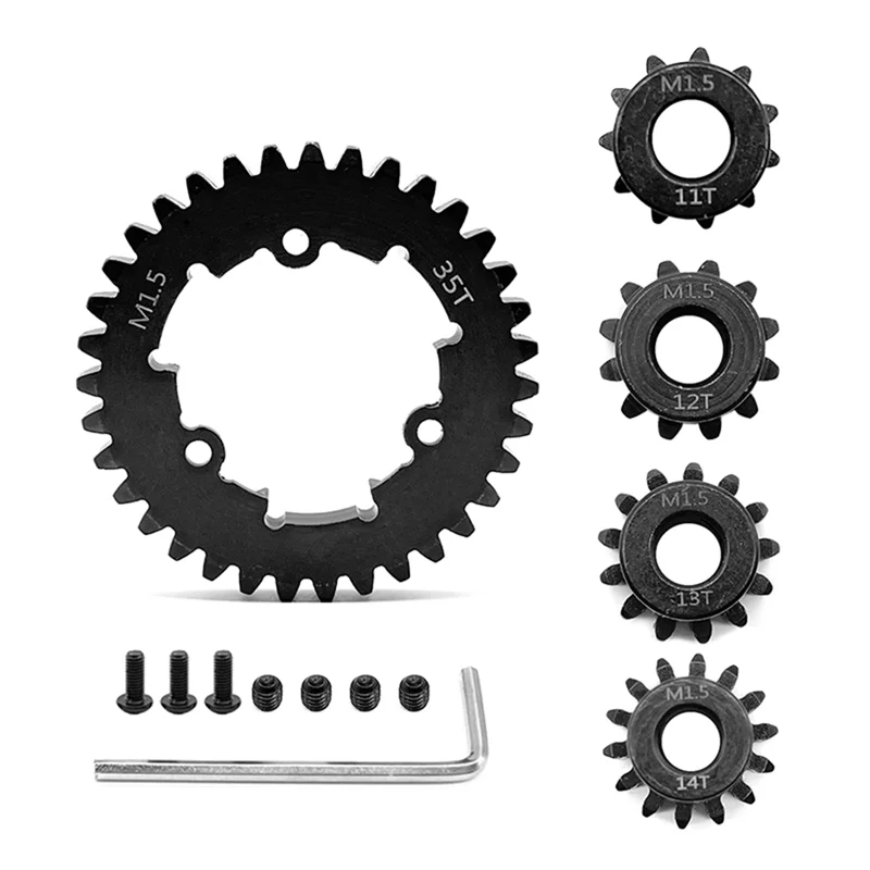 For TRAXXAS 1/5 X6S/8S XRT Universal Medium Carbon Steel Motor Gear with 35T Suit /1.5