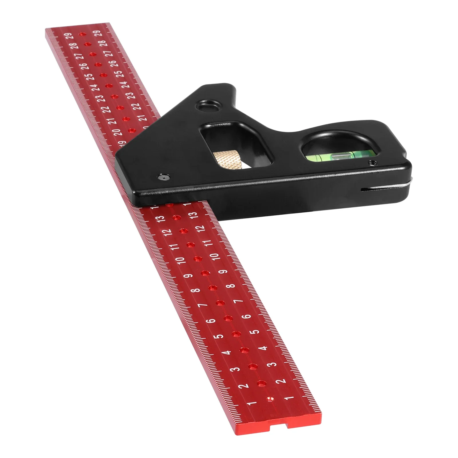 

Aluminium Alloy Square Woodworking Ruler Versatile Thickened Square Measuring Tool With Retractable Metal Support for DIY