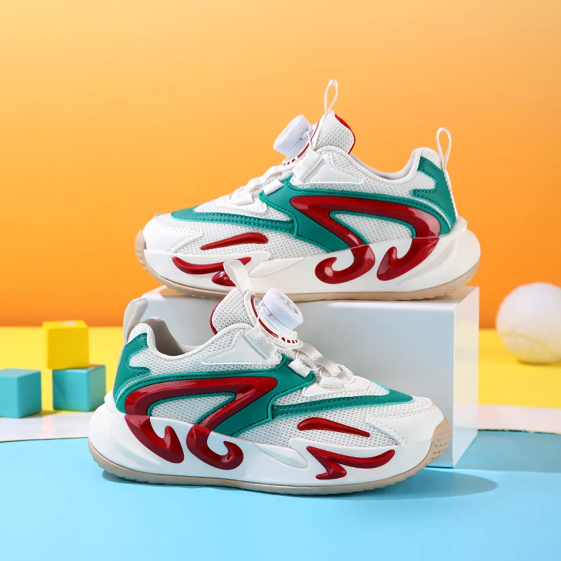 Fashion Kids Sneakers Breathable Mesh Sports Shoes for Children Boys Girls Comfortable Walking Shoes 2025 New Design