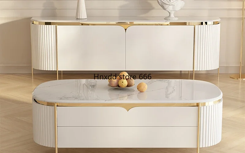 

Light luxury modern simple coffee table living room home tea table solid wood tea table