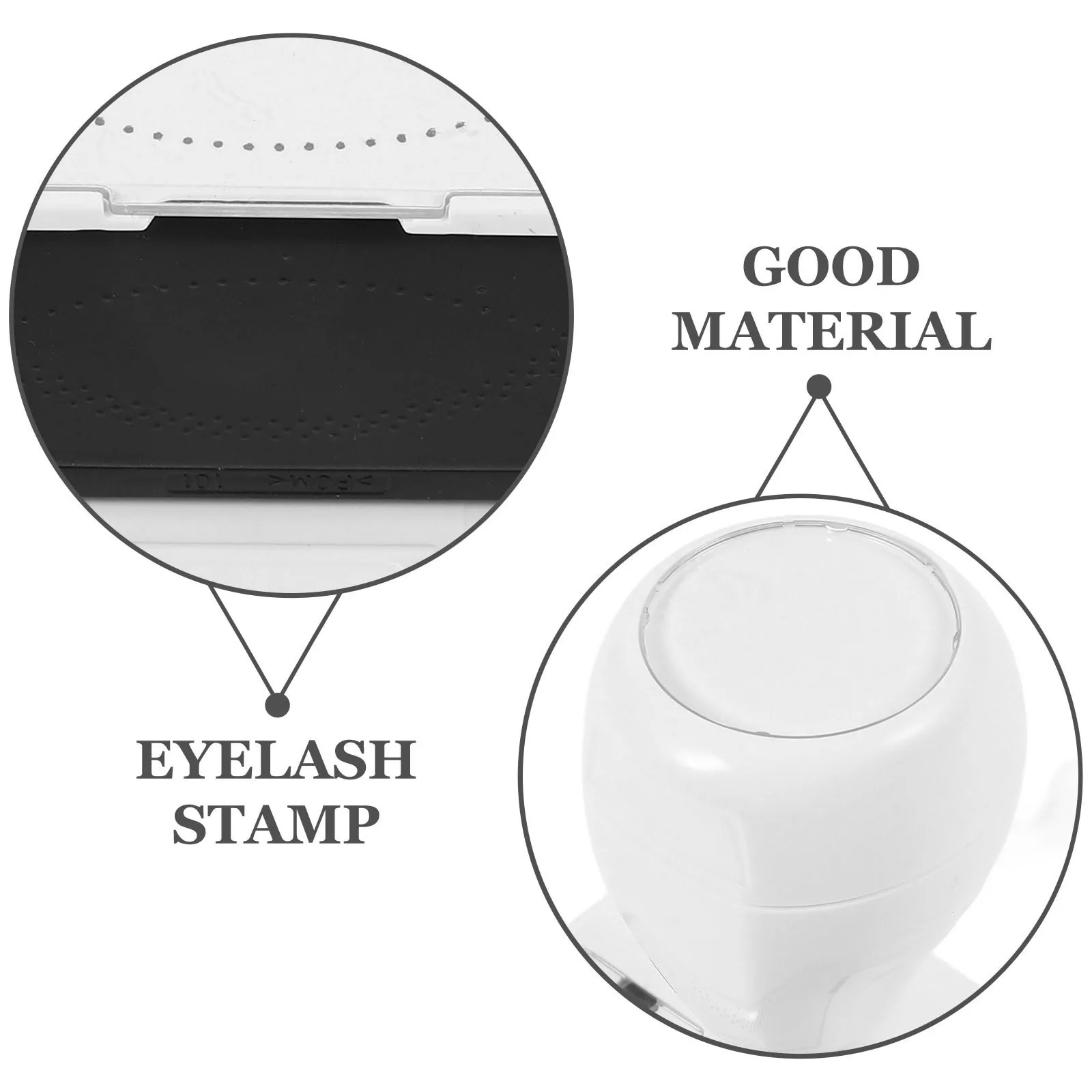 Stempel für untere Wimpern, wiederverwendbar, Übungsassistent für falsche Wimpern, Wimpernstempel-Werkzeug für Wimpernverlängerungen, Wimpernstempel