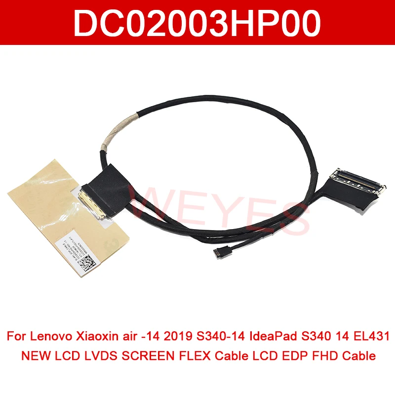 DC02003HP00 For Lenovo Xiaoxin air -14 2019 S340-14 IdeaPad S340 14 EL431 NEW LCD LVDS SCREEN FLEX Cable LCD EDP FHD Cable