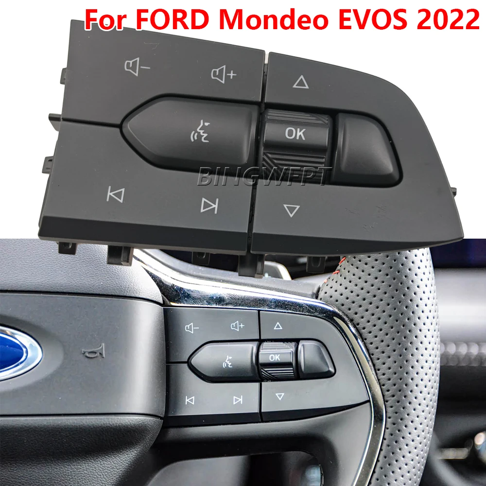 

BINGWFPT For Ford Mondeo EVOS 2022 High Quality Cruise Control Switch Multifunction Steering Wheel Button