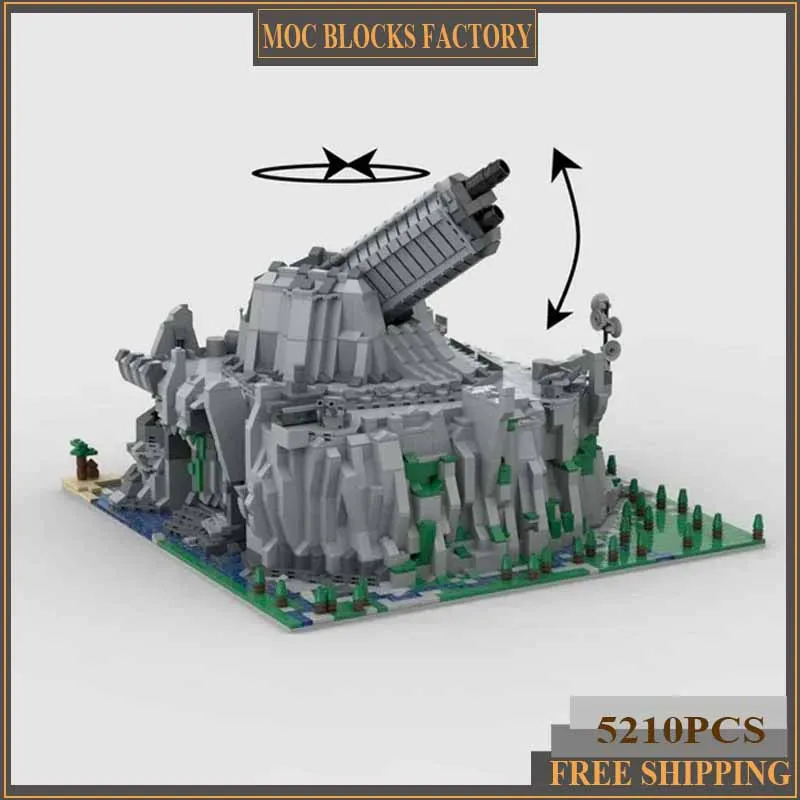 Popular Star Movie Model Moc Building Blocks Defense Cannon Model Technology Brick DIY Assembly Construction Toy Holiday Gifts