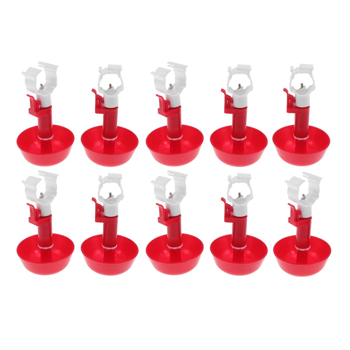 

10 Pcs Chicken Waterer Automatic Device Quail Bird Feeder Adjustable Water Bowl Drinking Cup Tools Pet Supplies
