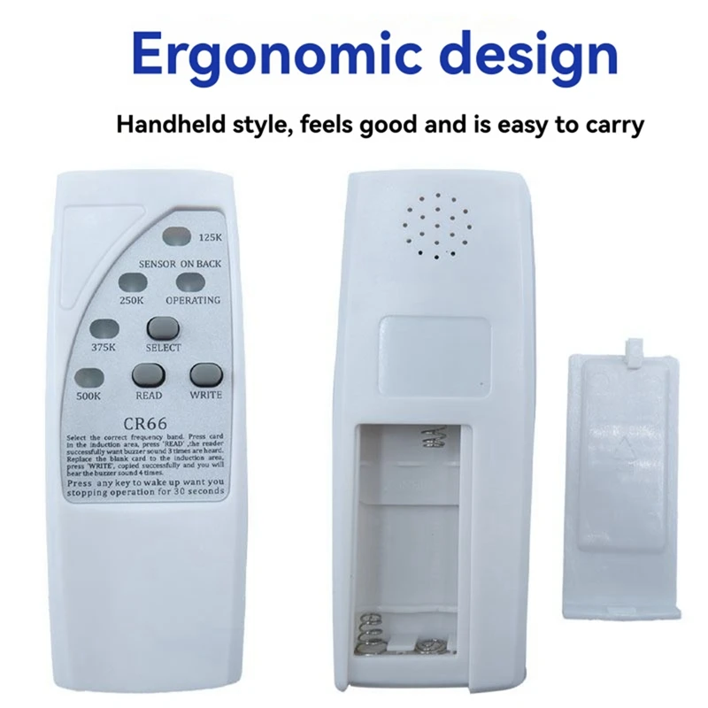 Handheld RFID Smart Chip Reader Writer+2X5200 Keychain 125Khz ID Copier Duplicator ID Tags Programmer for EM4305 T5577-ANKL