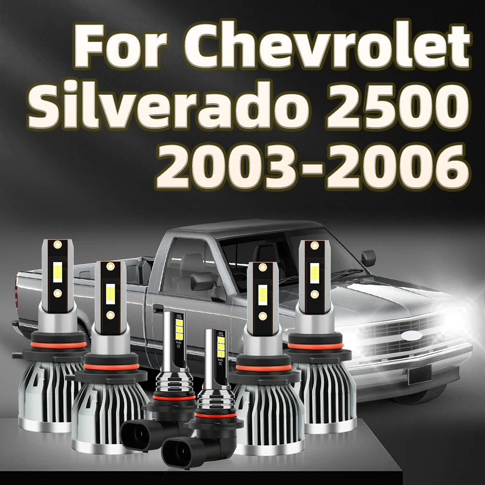 

Led 30000LM Car Headlight 9005 9006 Bulbs 9145 Fog Lamp Kit For Chevrolet Silverado 2500 2003 2004 2005 2006