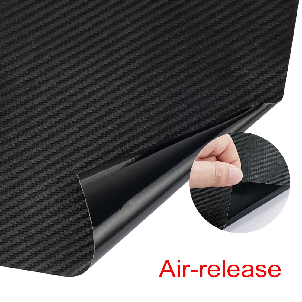 3D 6D Carbon Fiber Vinyl Wrap Film Glossy Matte Black Self Adhesive DIY Car Wrap Foil Sticker Console Computer Laptop Auto Skin