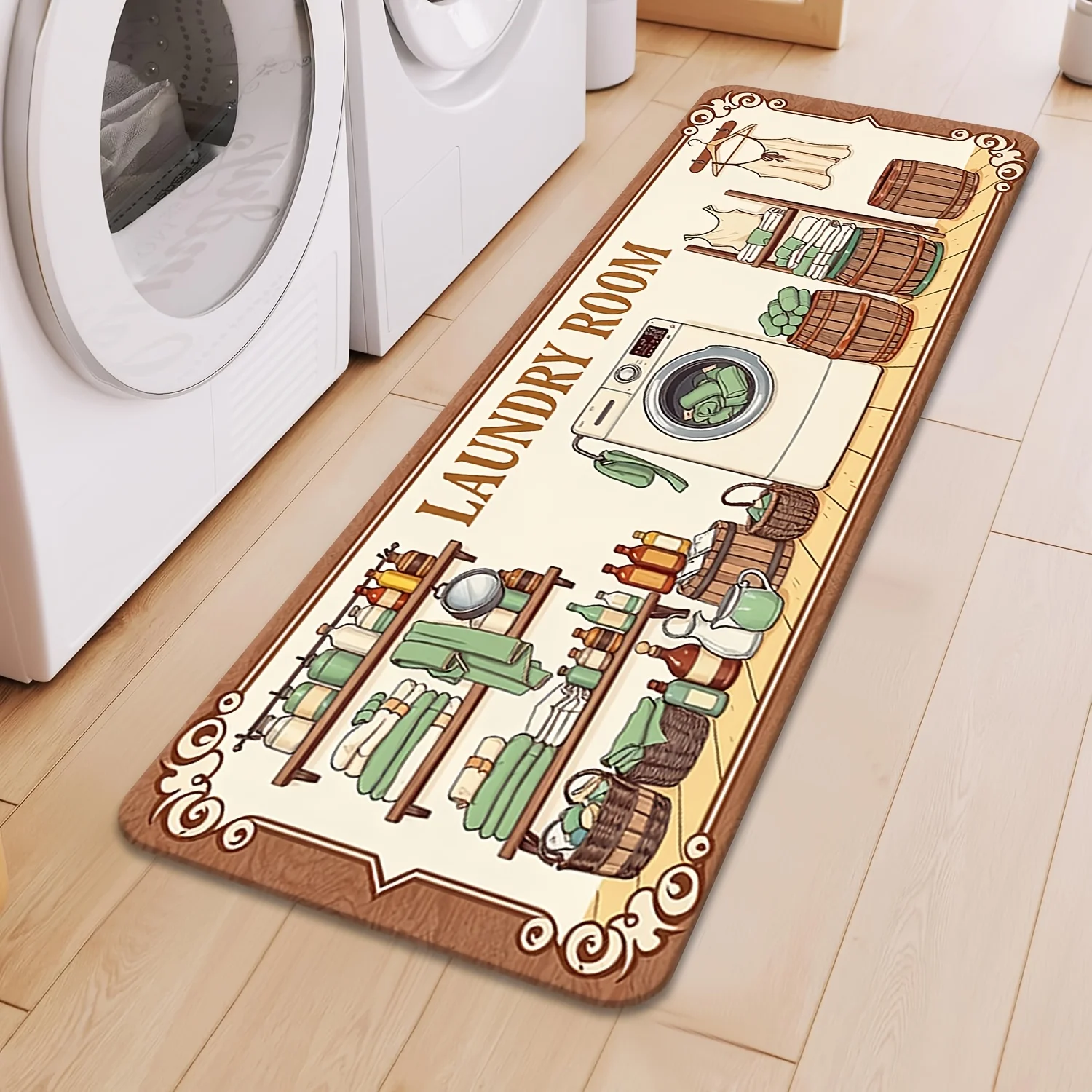 Commercial Printing Supplies Usa - Cartoon Hand Drawn Laundry Supplies Print