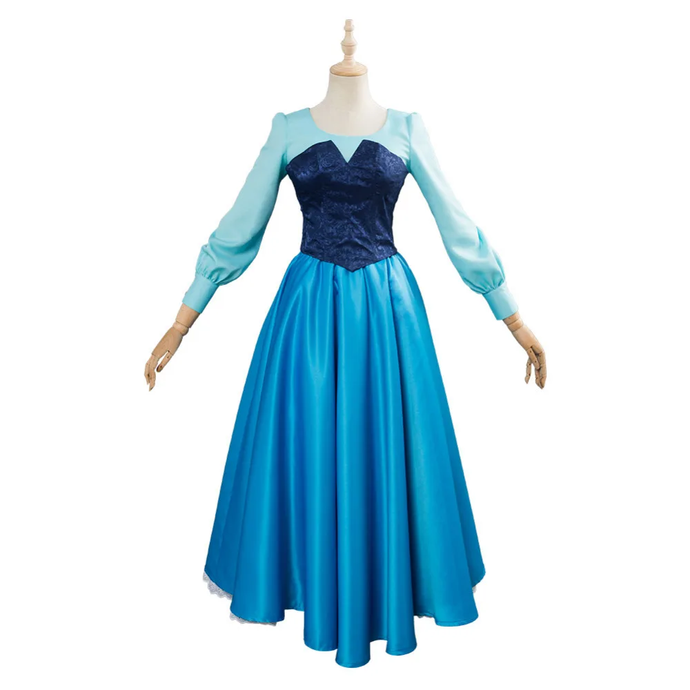Ariel Princess Costume Dress Gown Cosplay For Girls Halloween Carnival Costumes