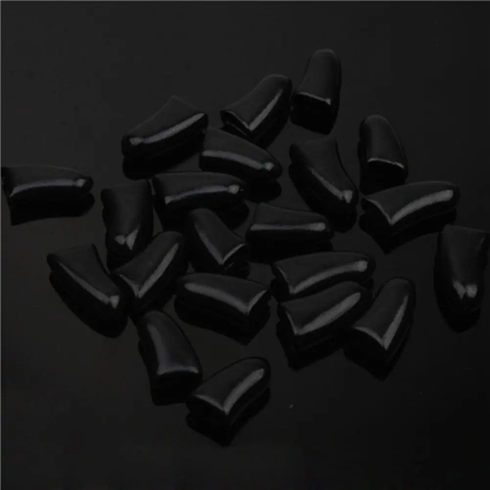 20Pcs Cat Claw Caps Premium Nail Protectors Prevent Furniture Damage Easy Application Natural Feel Size S Black