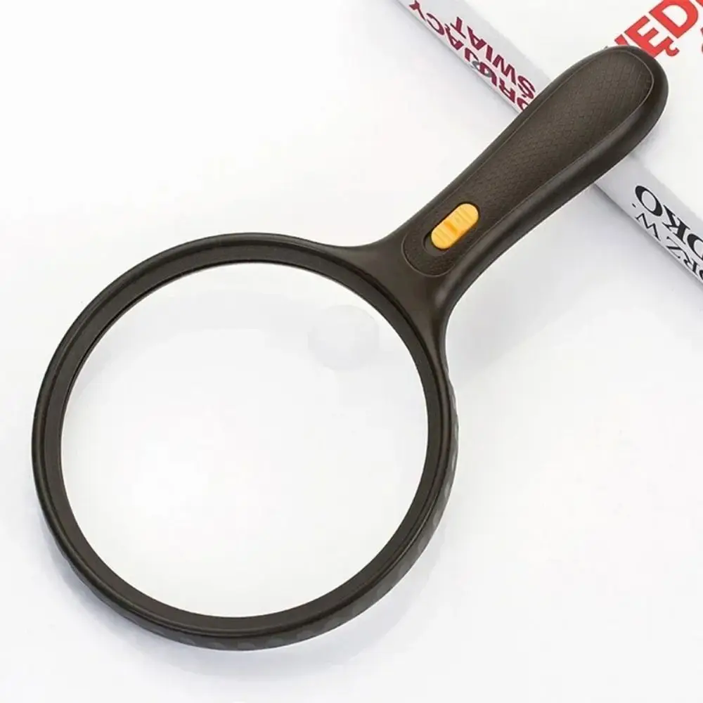 

Portable Handheld 138mm Magnifying Glass Reading Durable Backlit Magnifier Large High Definition 1.8X/5X Magnifying Glass Gifts