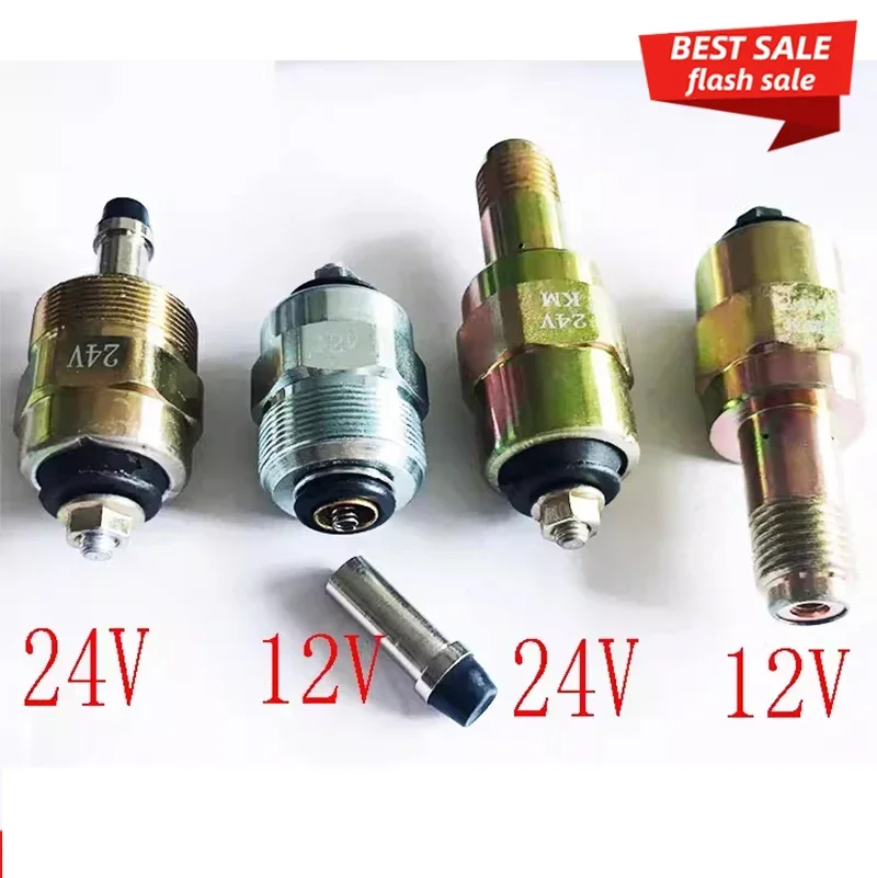 

12V 24V Solenoid Valve Assembly 0330001015 0330001016 03300010189 461610533 Diesel Fuel Shut-off Solenoid for Renault