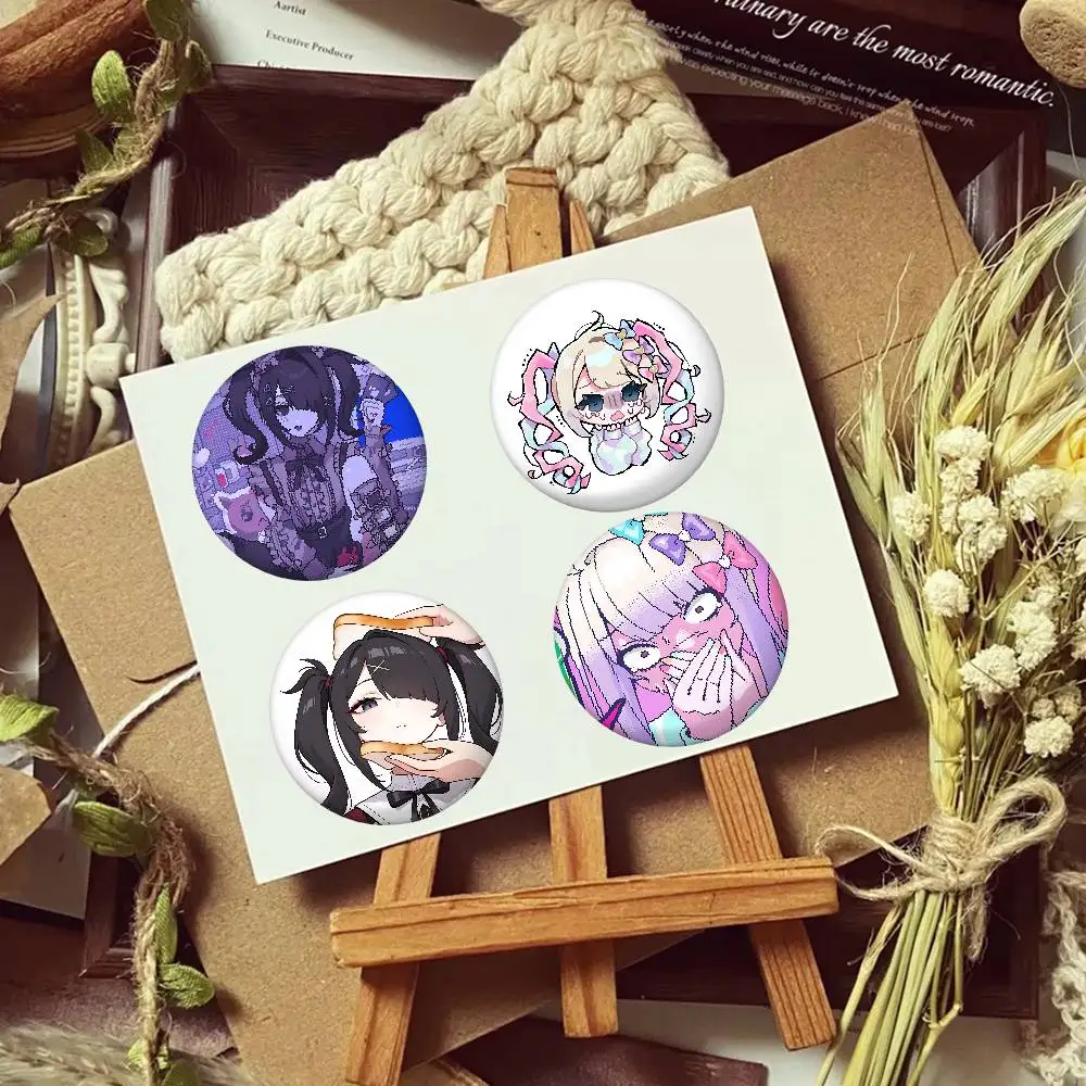 N-Needy Girl Overdose Cute Hot Brooches On Backpack Decoration Round Enamel Pins For Jewelry Gifts Bag Accessorys