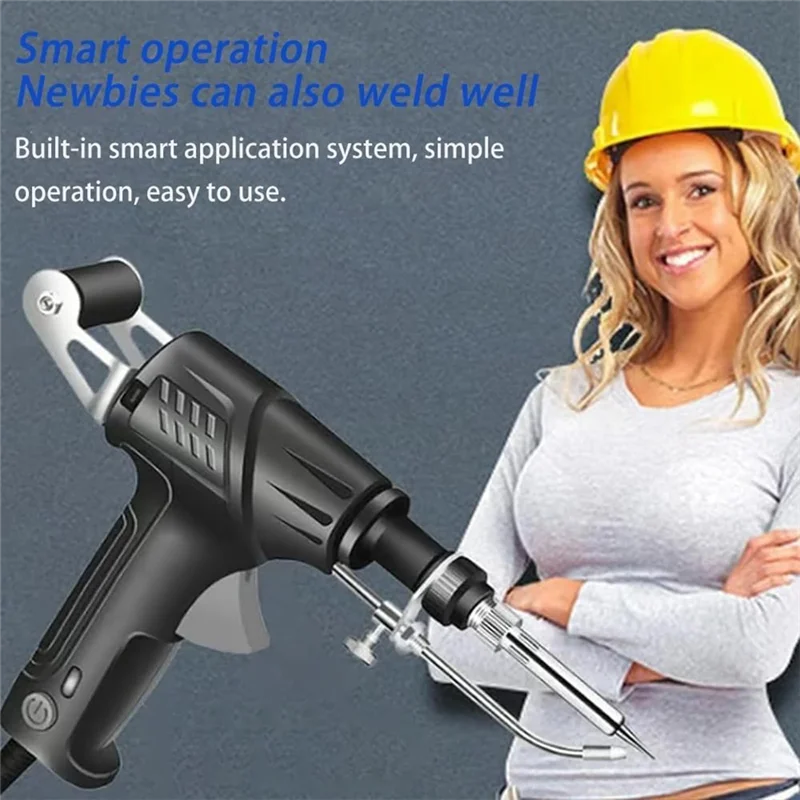 Strumento di saldatura laser industriale a riscaldamento internamente di classe, saldatore portatile 110 V, strumento di saldatura di livello industriale completamente automatico (USA)