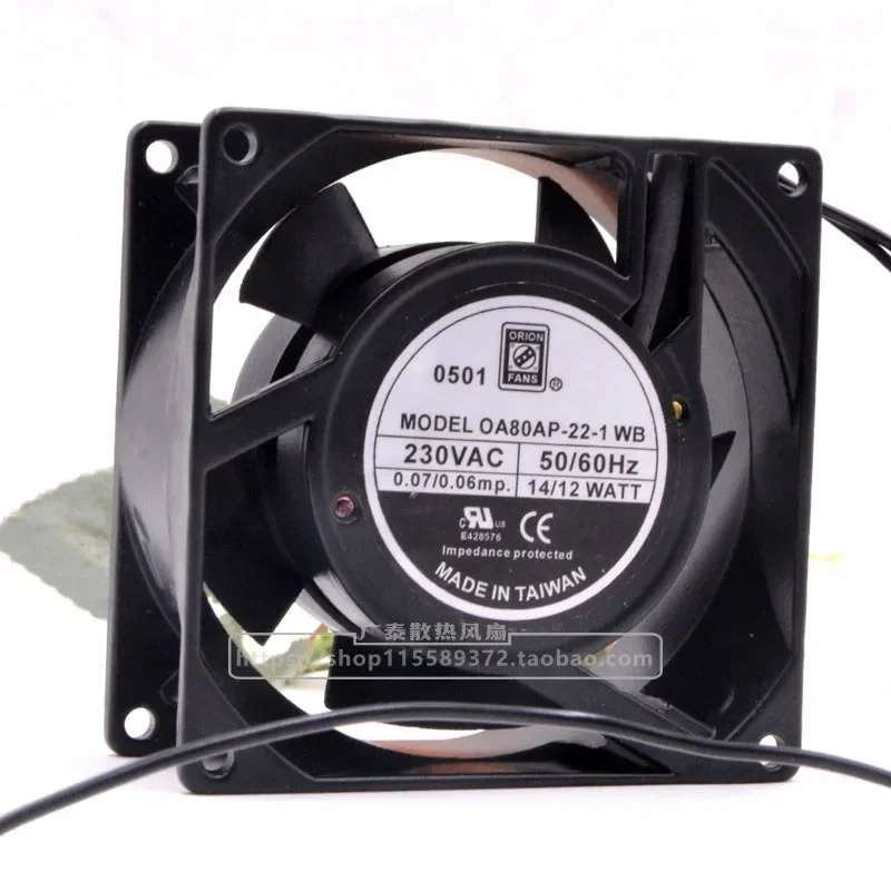 for Taiwan ORION FANS OA80AP-22-1 WB 230V AC Cooling Fan 80mm 8CM 8038 Industrial Axial Ventilator