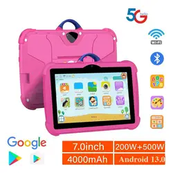 2024 Nieuwe 7 Inch WiFi Kinderen tabletten Android Leren Onderwijs Quad Core 4 GB RAM 64 GB ROM kinderen favoriete Geschenken Tablet PC