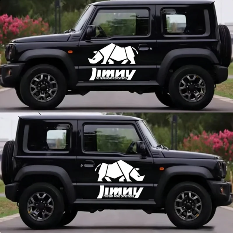 

Подходит для нового Suzuki, наклейки на тело JIMNY Guard, модифицированная наклейка со носорогом, декоративные наклейки на дверь Jimny