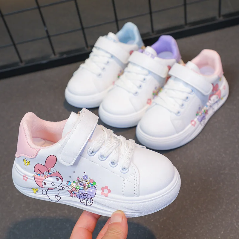 Sanrio Cartoon Printed Children Shoes For Boys Girls Sport Sneakers Kids Leisure Summer Casual Shoes Non-slip Running Toddler