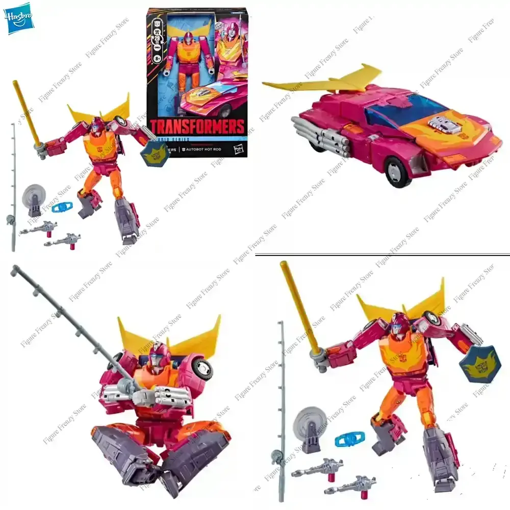 

Special Offer New Original Hasbro Transformers MTMTE Collection Hot Rod SS86 The Movie Voyager Class Action Figure Toys for