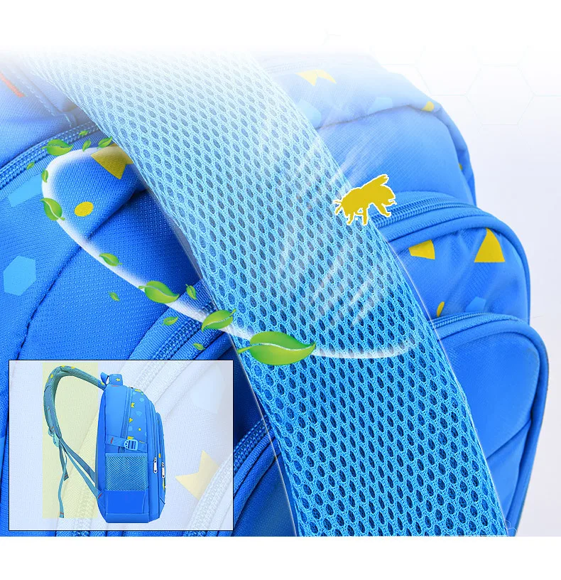 Children's backpack elementary school boys' backpack lightweight spine protection backpack reducing burden women's backpack